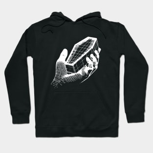 hand holding coffin design Hoodie